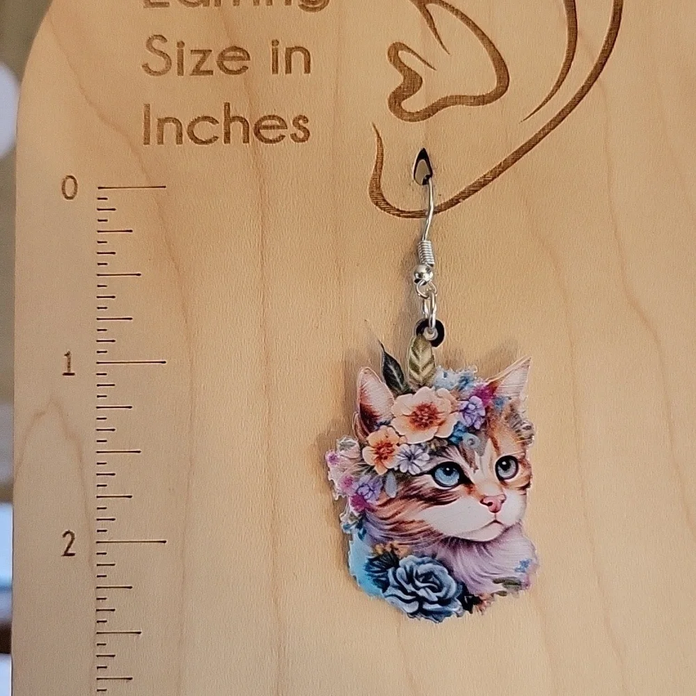 🔥LAST PAIR🔥 BOHEMIAN KITTY DROP EARRINGS